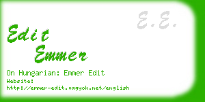 edit emmer business card